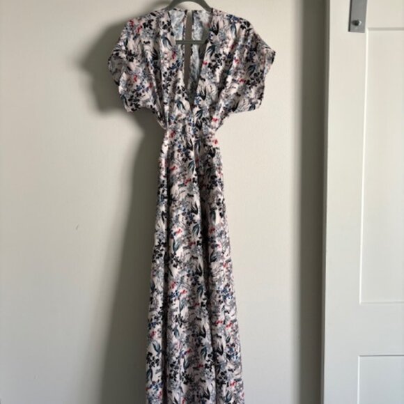 Boho style maxi dress with cutout back - size XS - Picture 1 of 4
